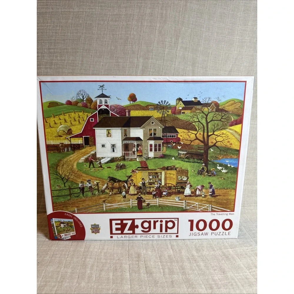 TRAVELING MAN 1000‎ PC PUZZLE EZ GRIP Larger Pieces